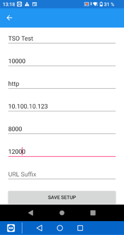 Android App Beispielkonfiguration