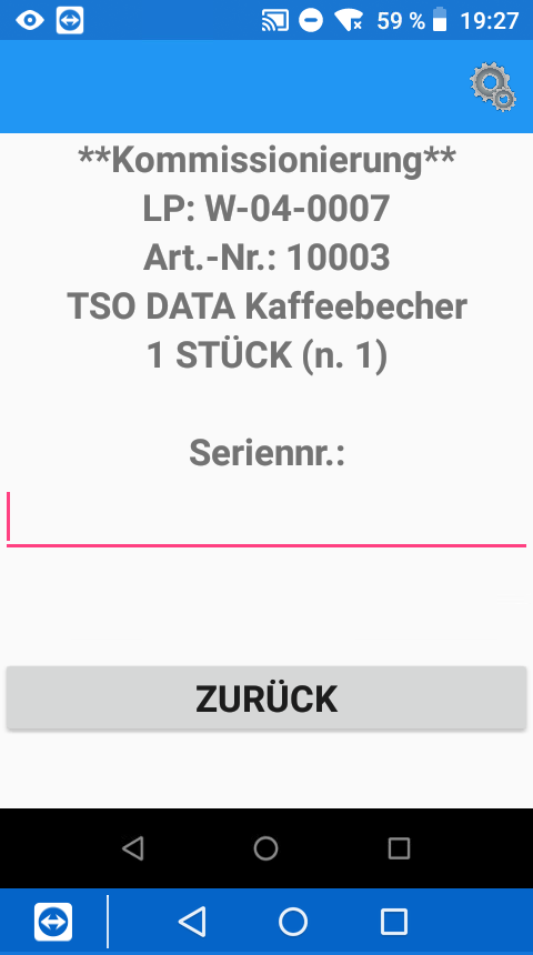 MDE Kommissionierung Serie