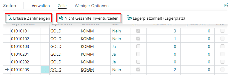 MDE Logistikinventurauftrag