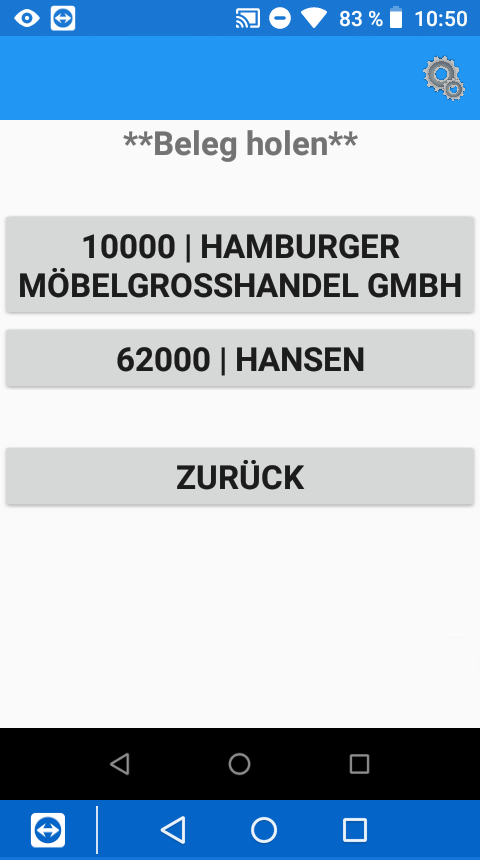 MDE Beleg identifizieren über Kred.-Nr.