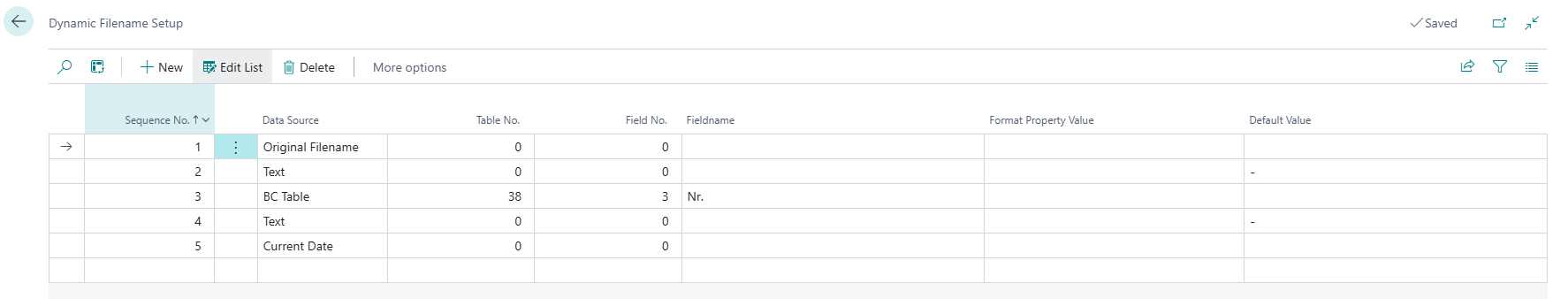 DMS SharePoint Table Setup - Documentation DMS Connector SharePoint